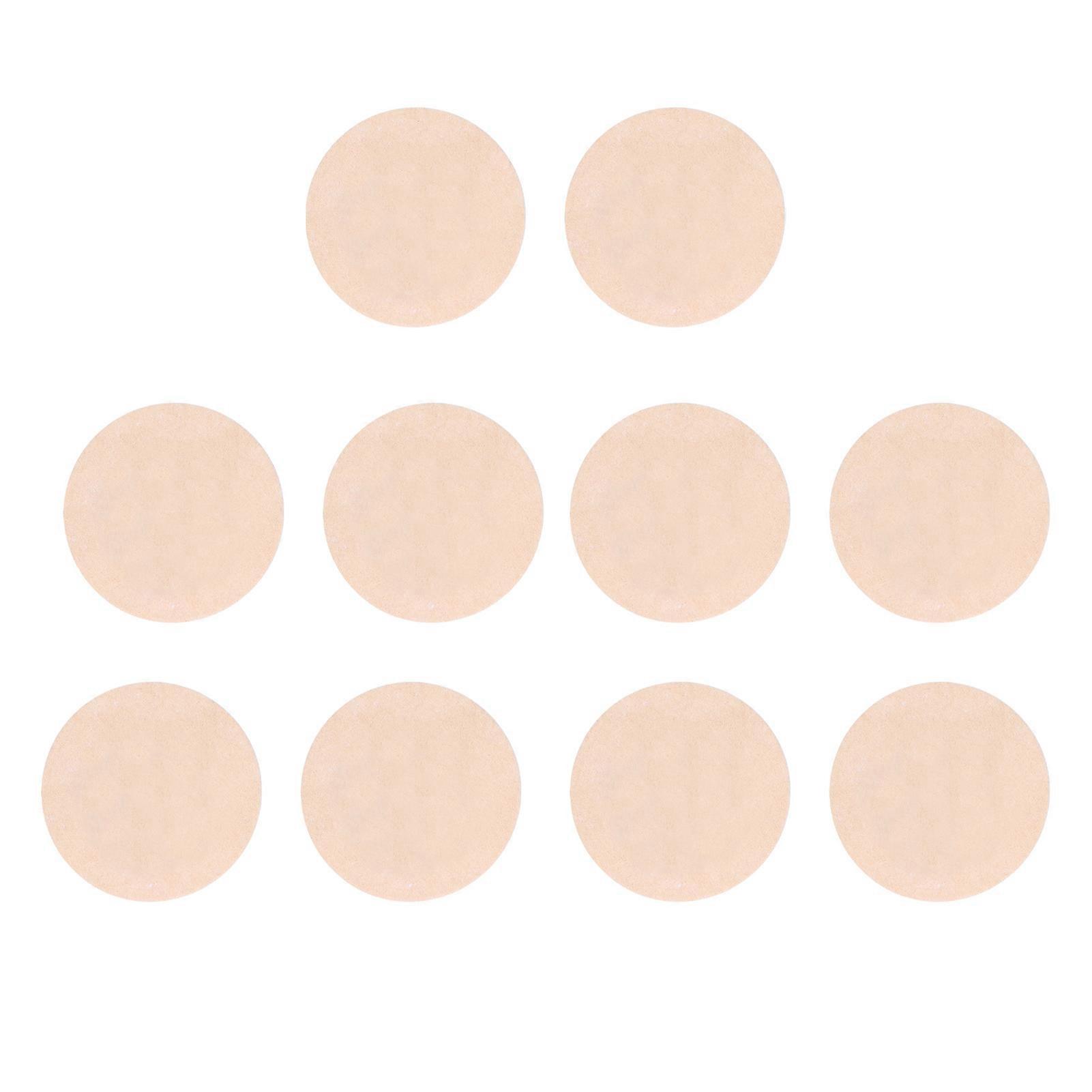 5 Pairs Disposable Breast Pasties Comfortable Beige Adhesive Bras Invisible Nipple CoversRound Shape Free Size