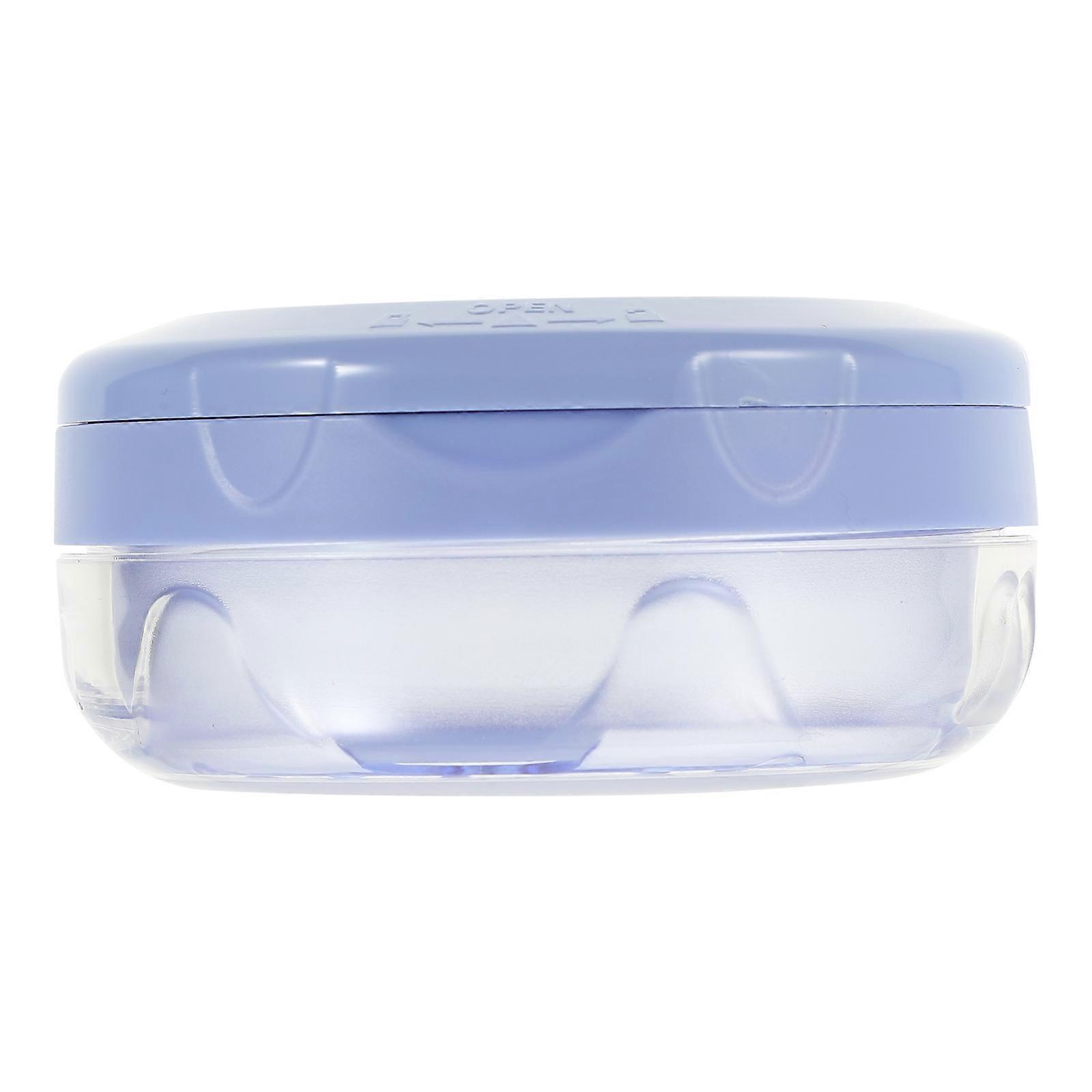 Denture Storage Mirror Box Convenient Denture Container For Travel And Outdoor Activities Cleaning 1Set
