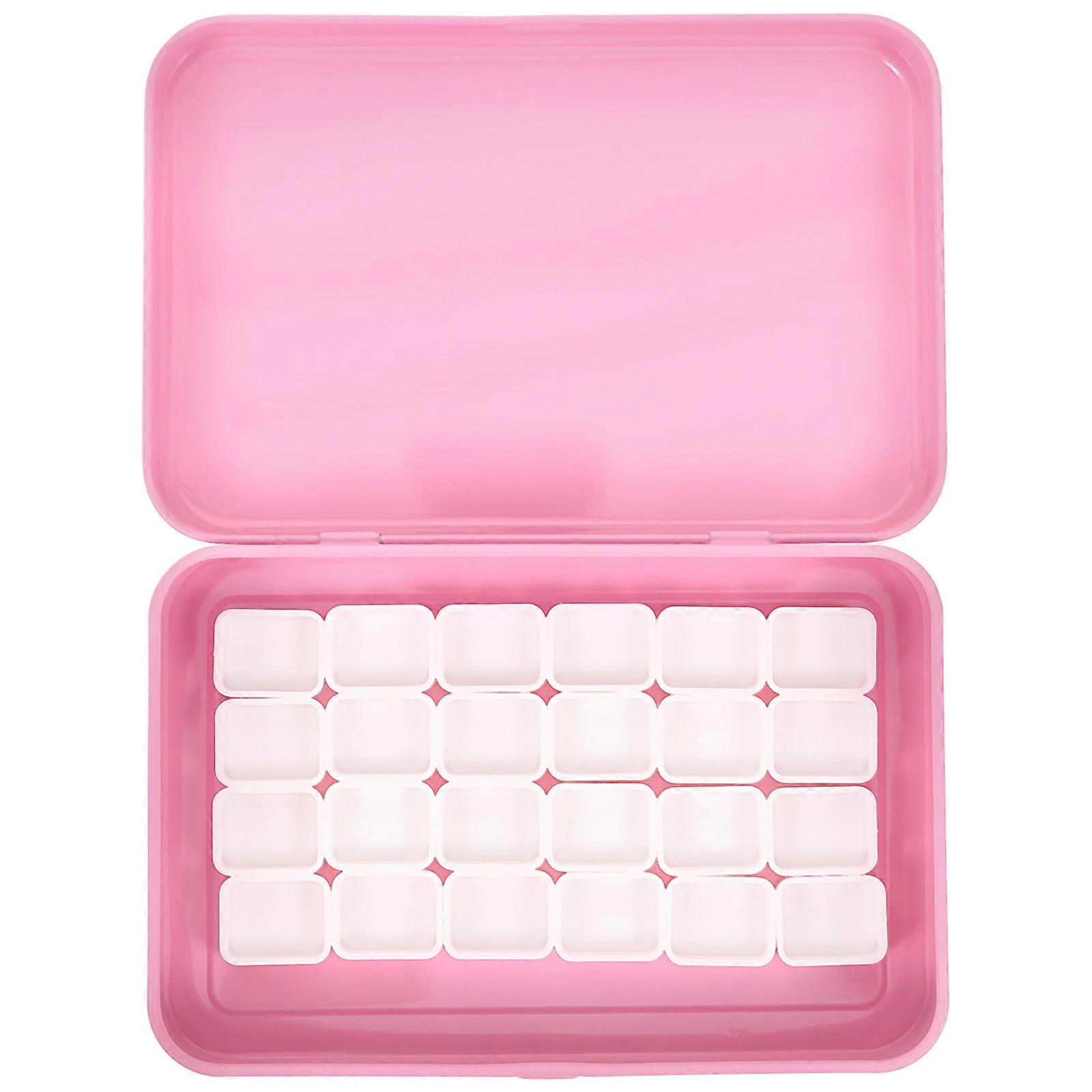 Metal Watercolor Palette Box with Lid – Durable Portable Paint Storage Case for Artists & Students, Empty Gouache & Acrylic Color Holder, Travel