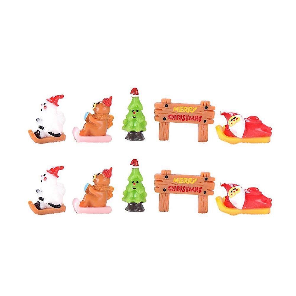 10Pcs Holiday Table Decor Unique Desktop Ornament For Friends And Families During Christmas Party Events