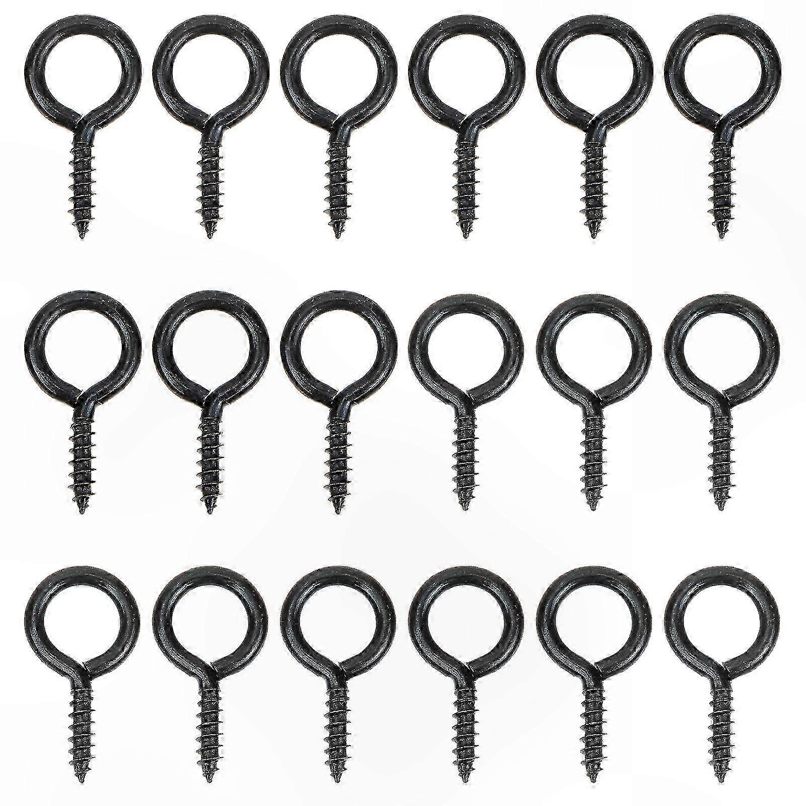 30-Pack Durable Metal S-Hooks with Screw Eyes for Hanging and Organizing