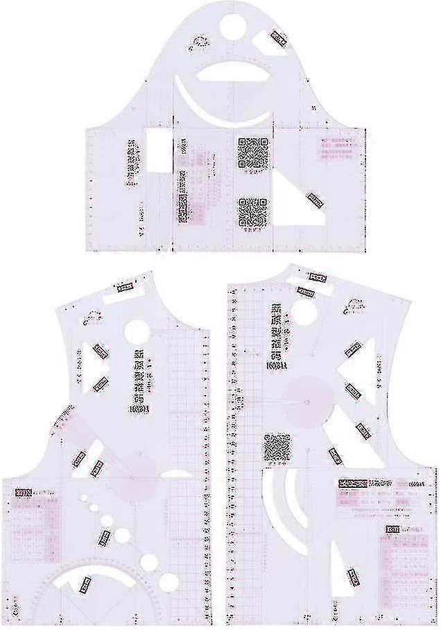 1:3 Cloth Design Transparent French Curve Ruler, Craft and Tailoring Tool