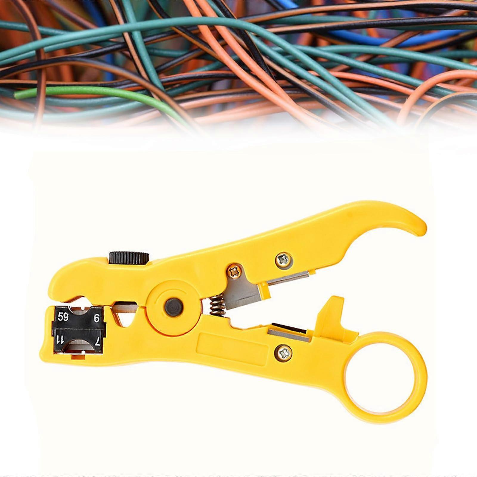 Wire Stripper Tool, Professional Wire Stripper, Cable Stripper with Integrated Blade