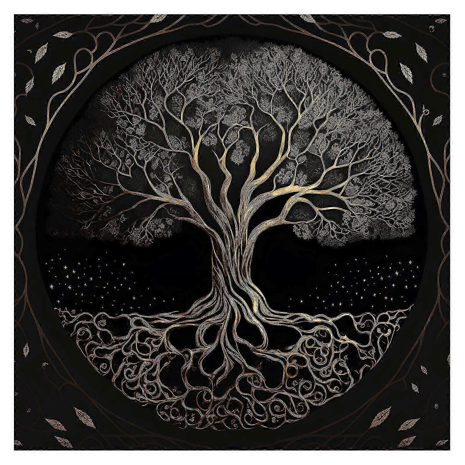 Altar Cloth Tarot Mat Table Cloth Witchcraft Square Alter Wiccan Spiritual Alter Cloth Life Tree 50x50cm/75x75cm 50x50cm 2025