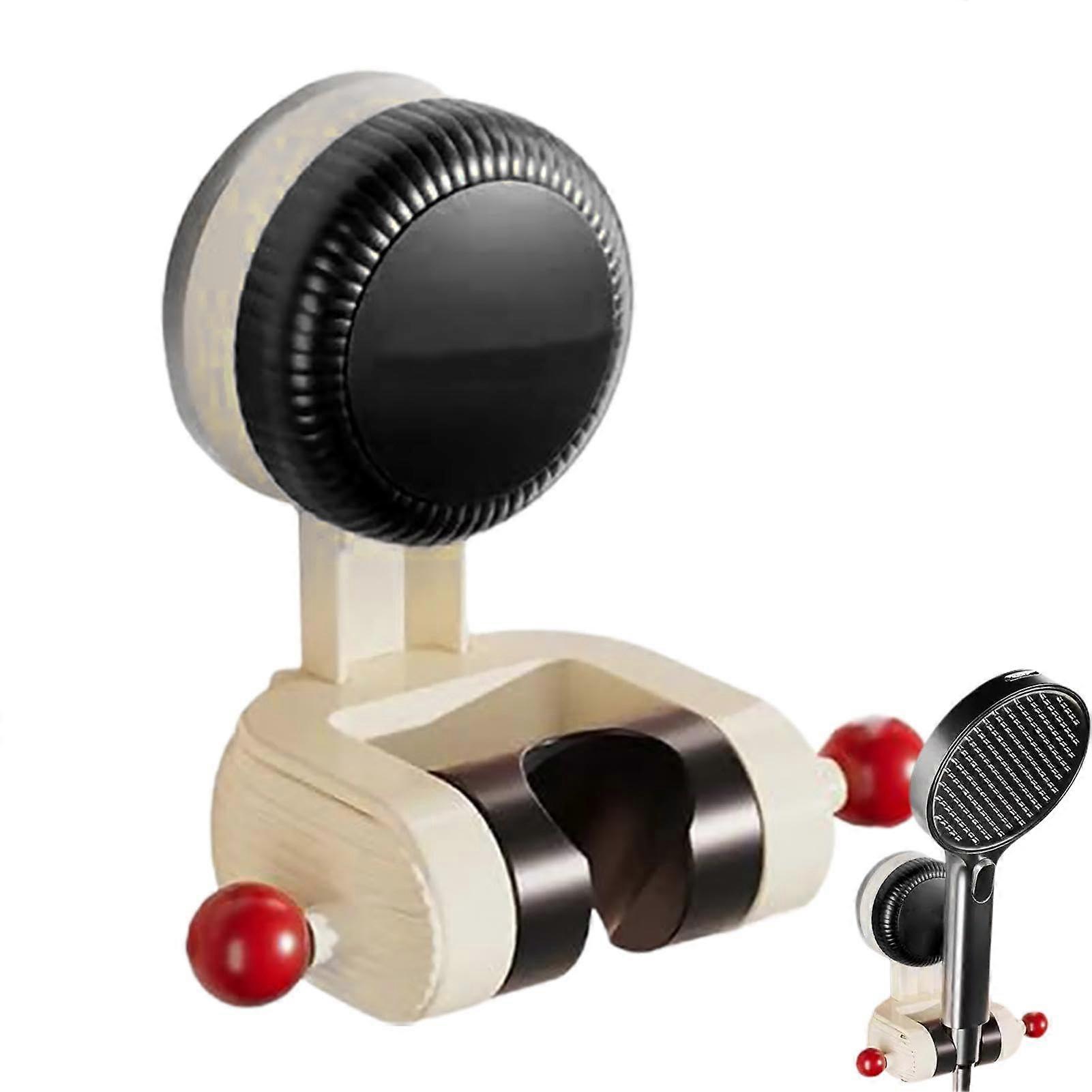 Rotating Shower Head Holder with Suction Cup  Adjustable NoDrill Bathroom Shower Shelf, Red