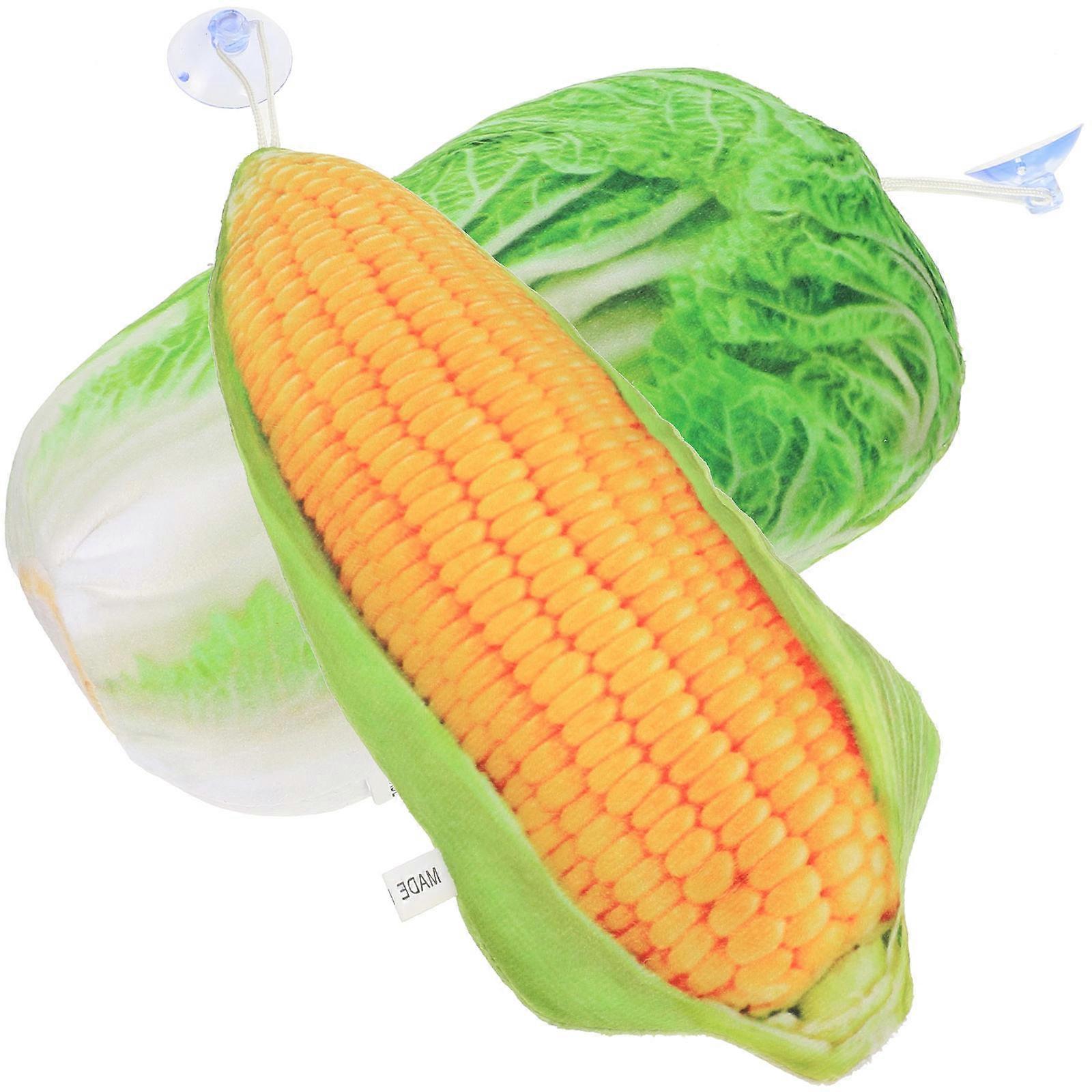 Vegetable Plushies 2Pcs Stuffed Vegetables Throw Pillow Home Atmosphere Decoration Assorted Color