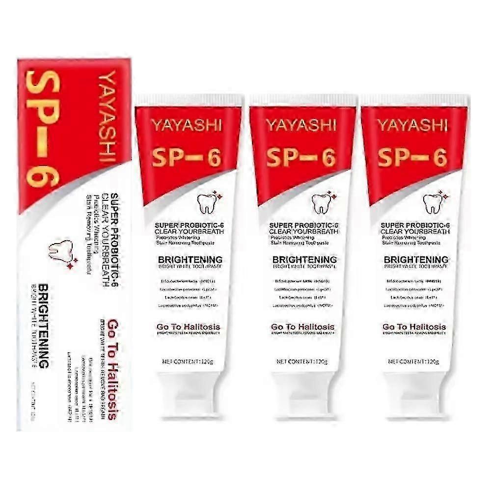3pcs SP-6 Probiotic Whitening Toothpaste