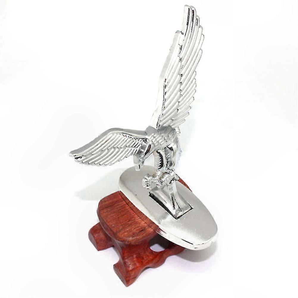 Chrome Eagle Emblem for Car Hood Front Ornament Auto Emblem 3D Badge Decorative Accessory