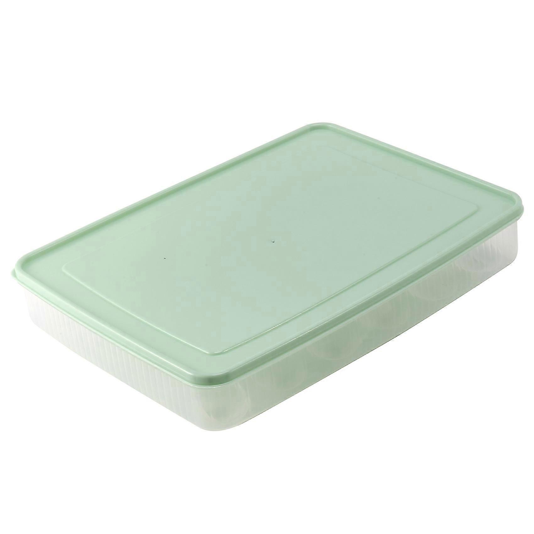 Plastic Egg Box, Kitchen Egg Storage Holder with 24 Grids, Stackable Freezer Organizers