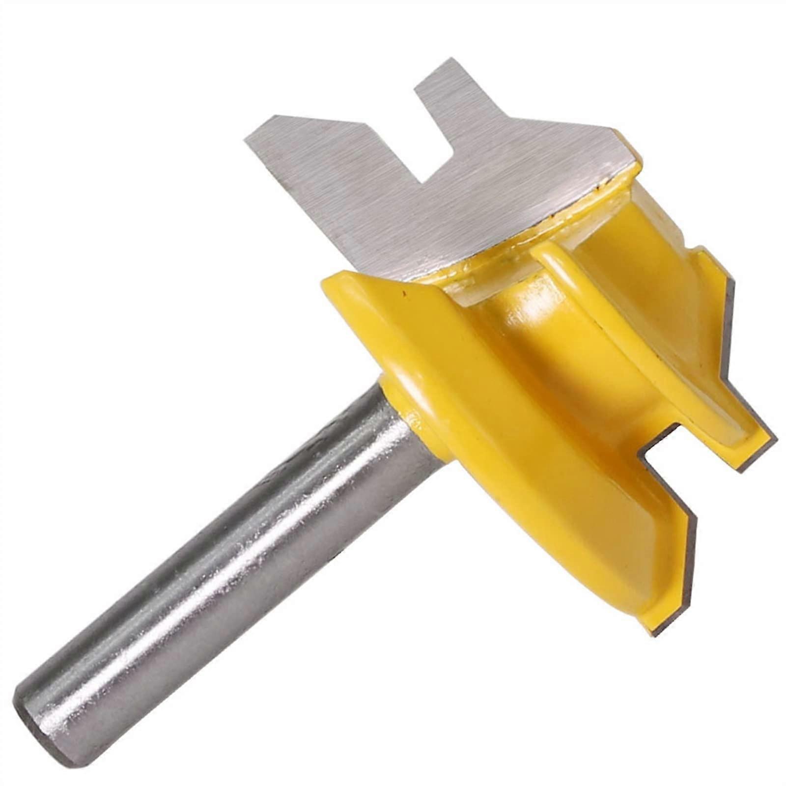 45 Degree Up To 11/2 Stock Lock Miter Bit Woodwork 6.35mm Shank 1Pcs (Size : 138) Ref: 7253
