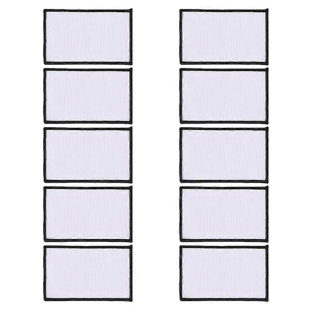 10pcs Sublimation Patch Blanks DIY Sublimation Patchs Applique Décorative pour Chapeaux