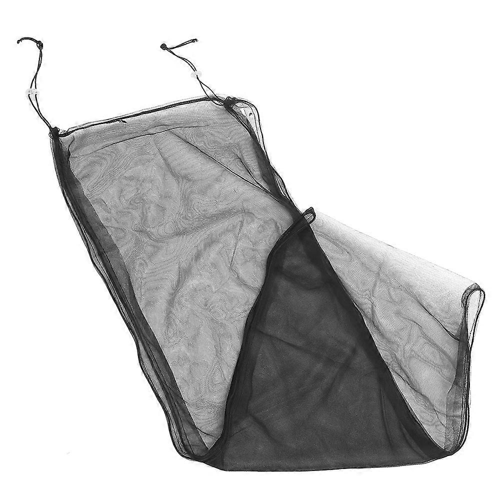 Adjustable Bird Cage Seed Cage Mesh for Bird Cage Black Nylon Material Seed 1 Set