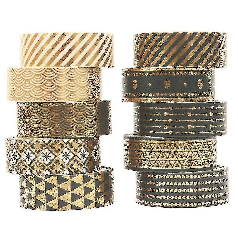 10 Rolls Foil Washi ταινία που χαρτί Scrapbooking αυτοκόλλητη κάλυψη Diy