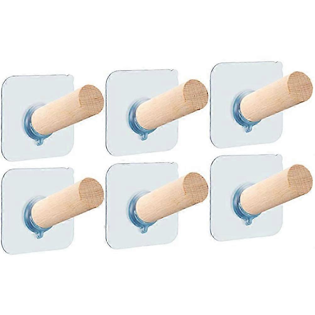 Utility Hook No Drilling Required Heavy Duty Wall Hook Storage Solution 6Pcs