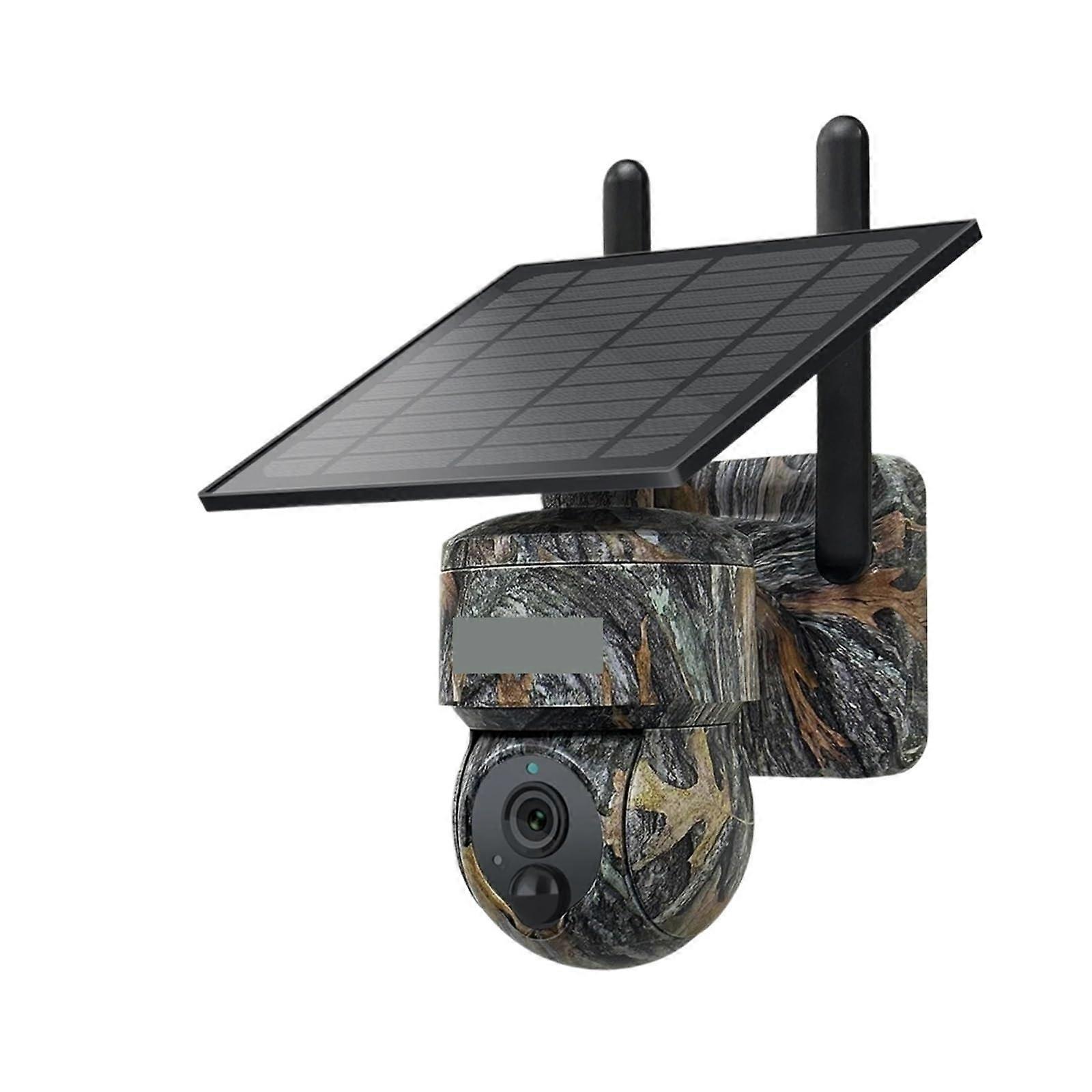 4MP Camouflage Solar PTZ Camera 4G Wifi 360° Outdoor Video Surveillance with 64GB TF Card and Full View Capability
