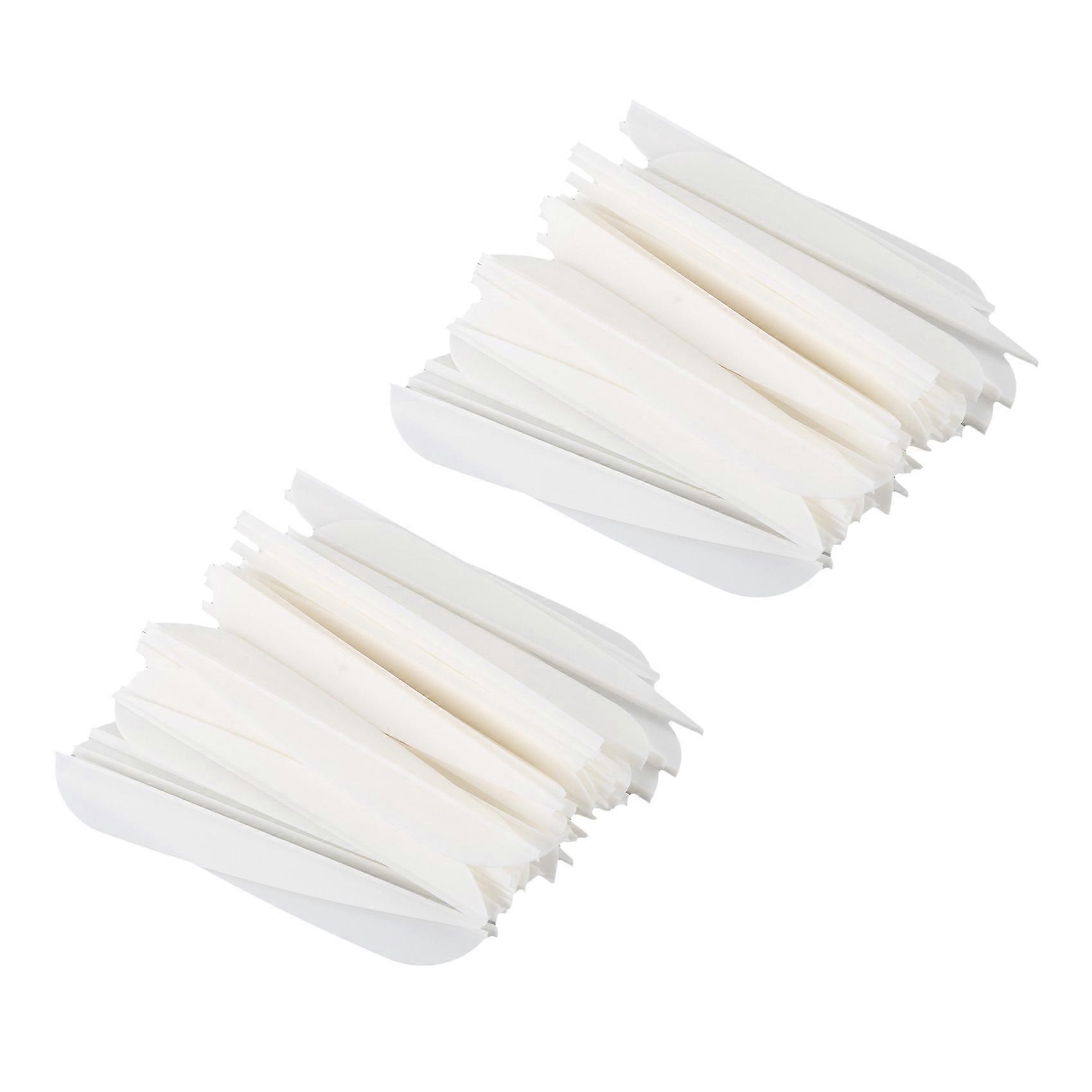 Arrows Vanes 4 Inch Plastic Fletching for DIY Archery Arrows 50 Pack