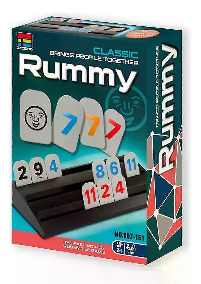 Rummy Cube 4 Player Edition Set - Classic Family Game, Ages 8+  - Ideal for Kids, Adults & Family Game Night
