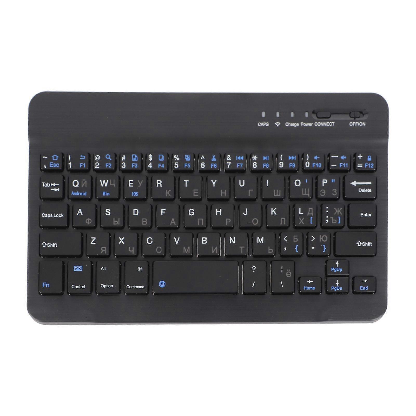 7 Inch Rechargeable Ultra Thin Russian Wireless Bluetooth Keyboard for Andriod for Win for IOS