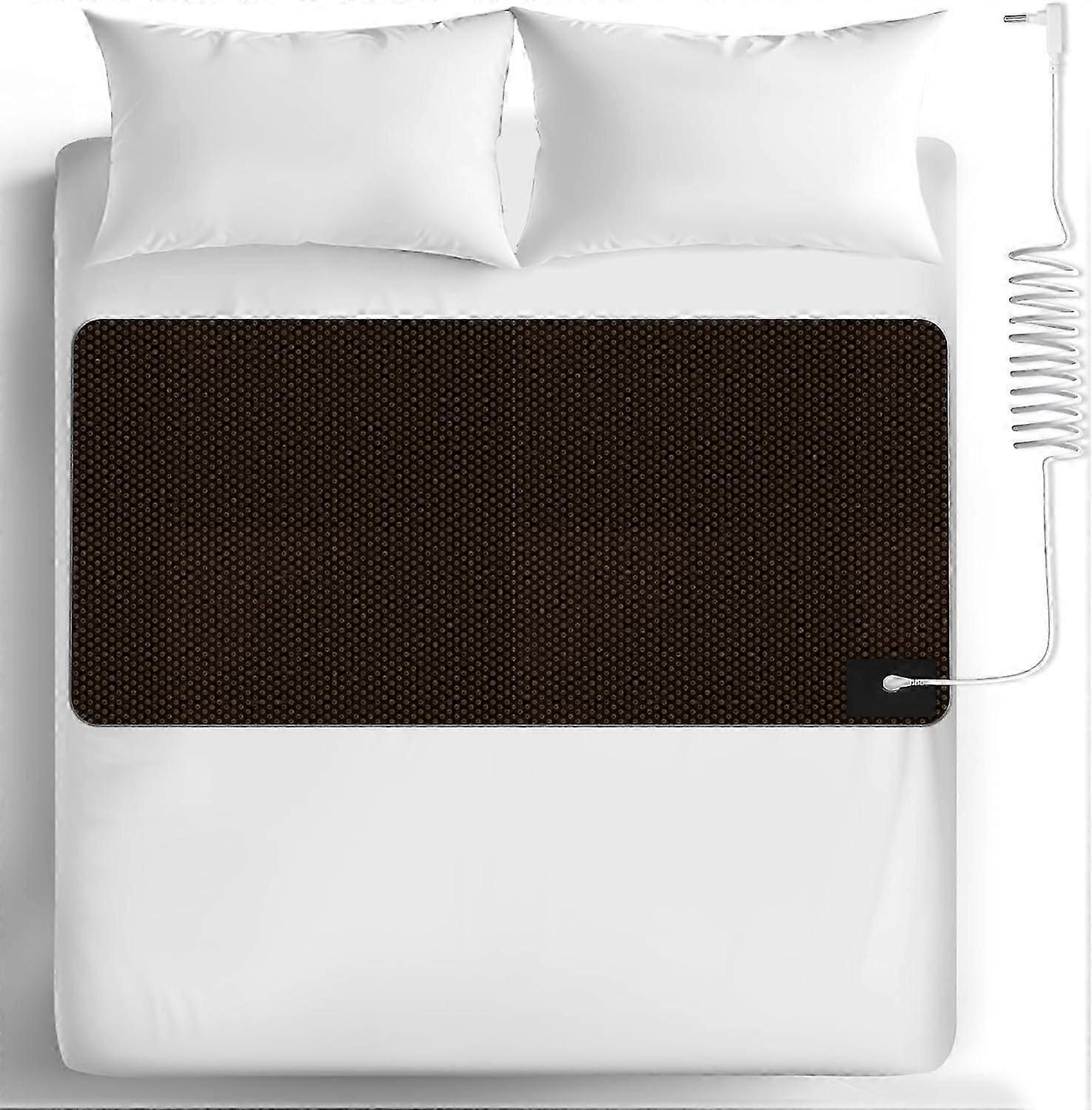 Grounding Mat for Bed, Grounding Mat for Sleeping, Non-slip PU Leather Grounding Mattress with Grounding Wire