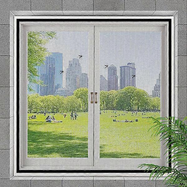 Black 1-Piece Hollow Window Mosquito Net 100cmx100cm