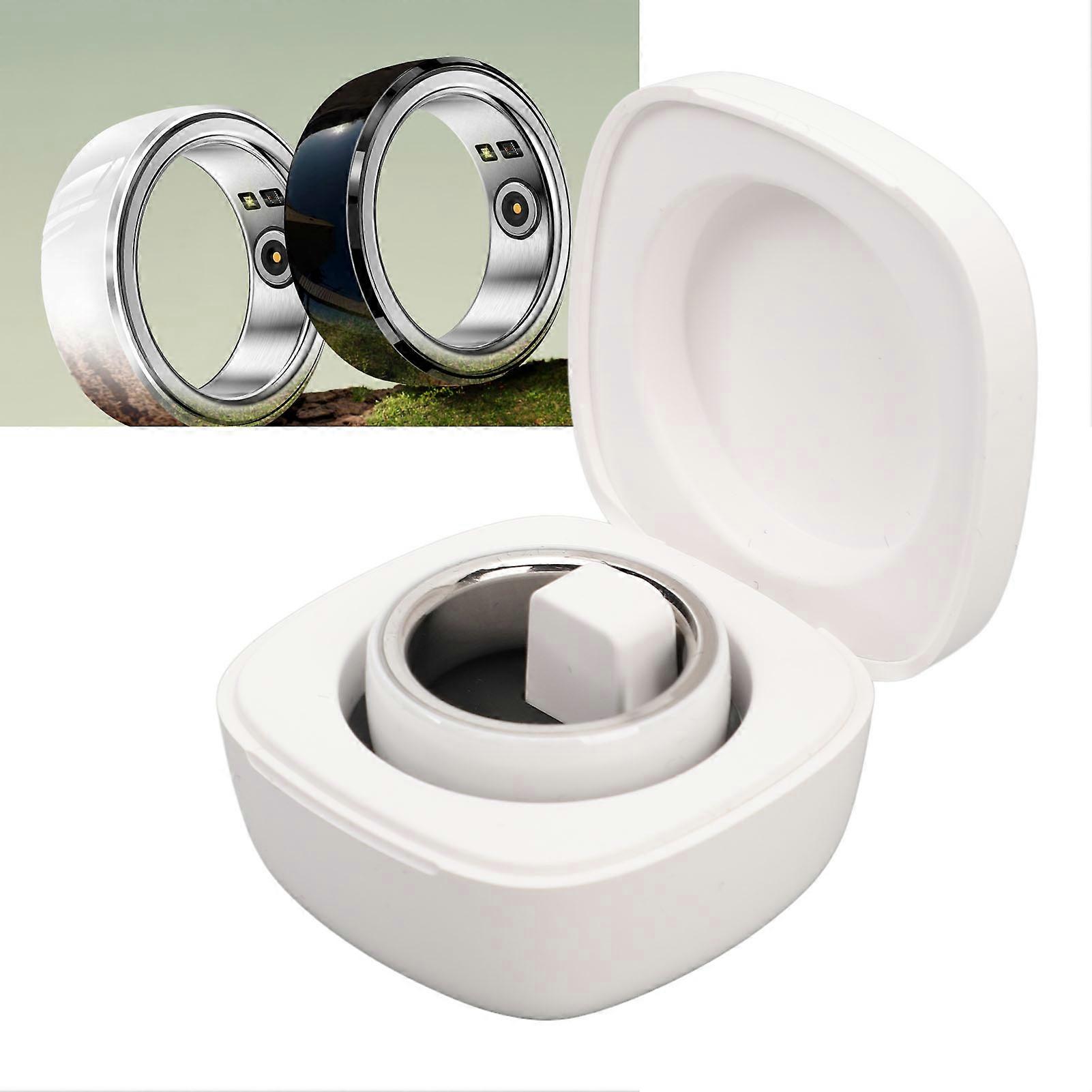 Smart Ring Size 20 White Health Tracker 18mAh Battery, Waterproof