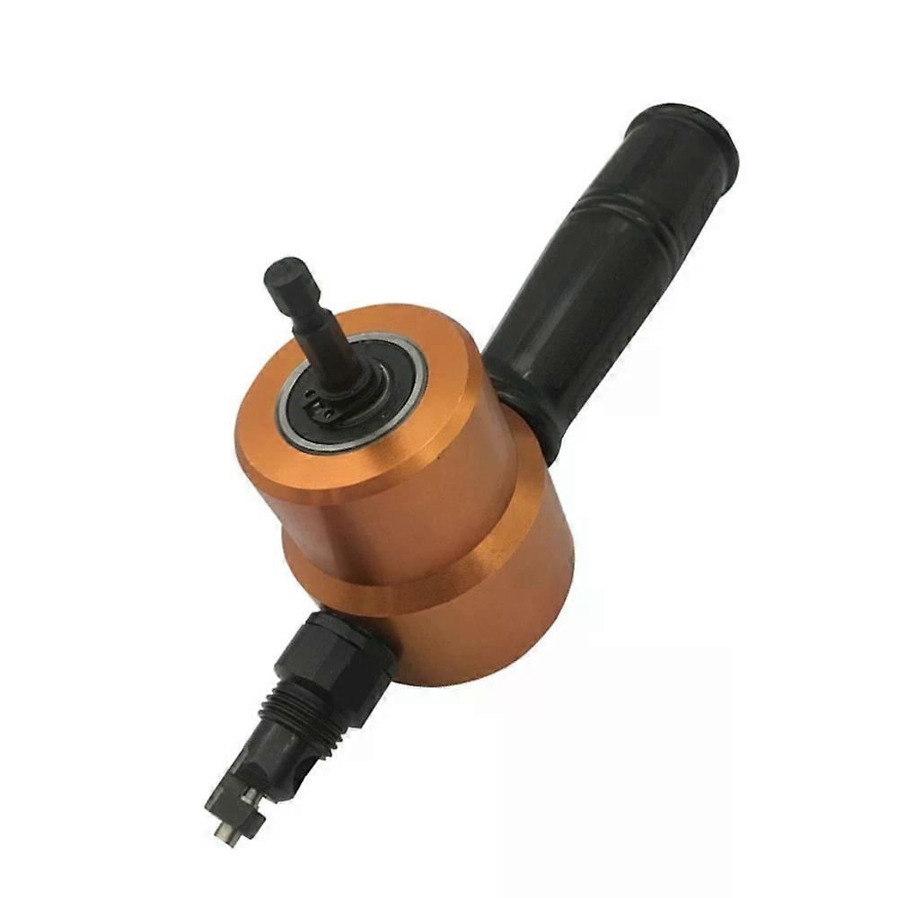 Nibbler Cutter, Sheet Metal Drill Attachment, Adjustable 360° Rotatable Cutting Tool for Car Repair & House Maintenance
