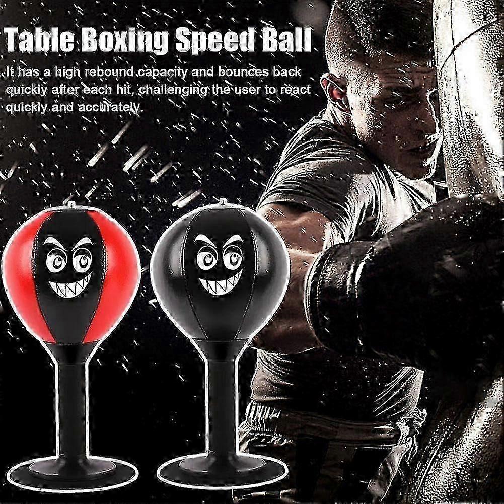 Funpunch Rage Bag, Freestanding Desktop Punch Bag, Desk Punch Bag with Strong Suction Cup, Rage Punch Bag, Desktop Boxes, Speed Ball with Stand for Ad