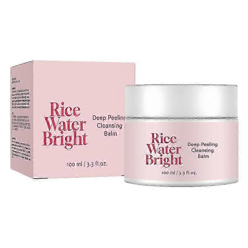 Rice Water Bright Foam Cleanser, Gentle Face Cleanser & Pore Control, Moisturizing Makeup Remover, Gentle Face Wash for Hydrating & Moisturizing