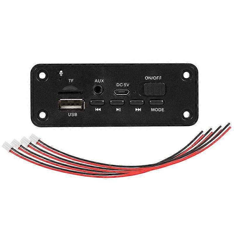2X3W Amplifier DC 5V MP3 WMA Wireless Bluetooth 5.0 Decoder Board Audio Module USB FM TF Record Rad