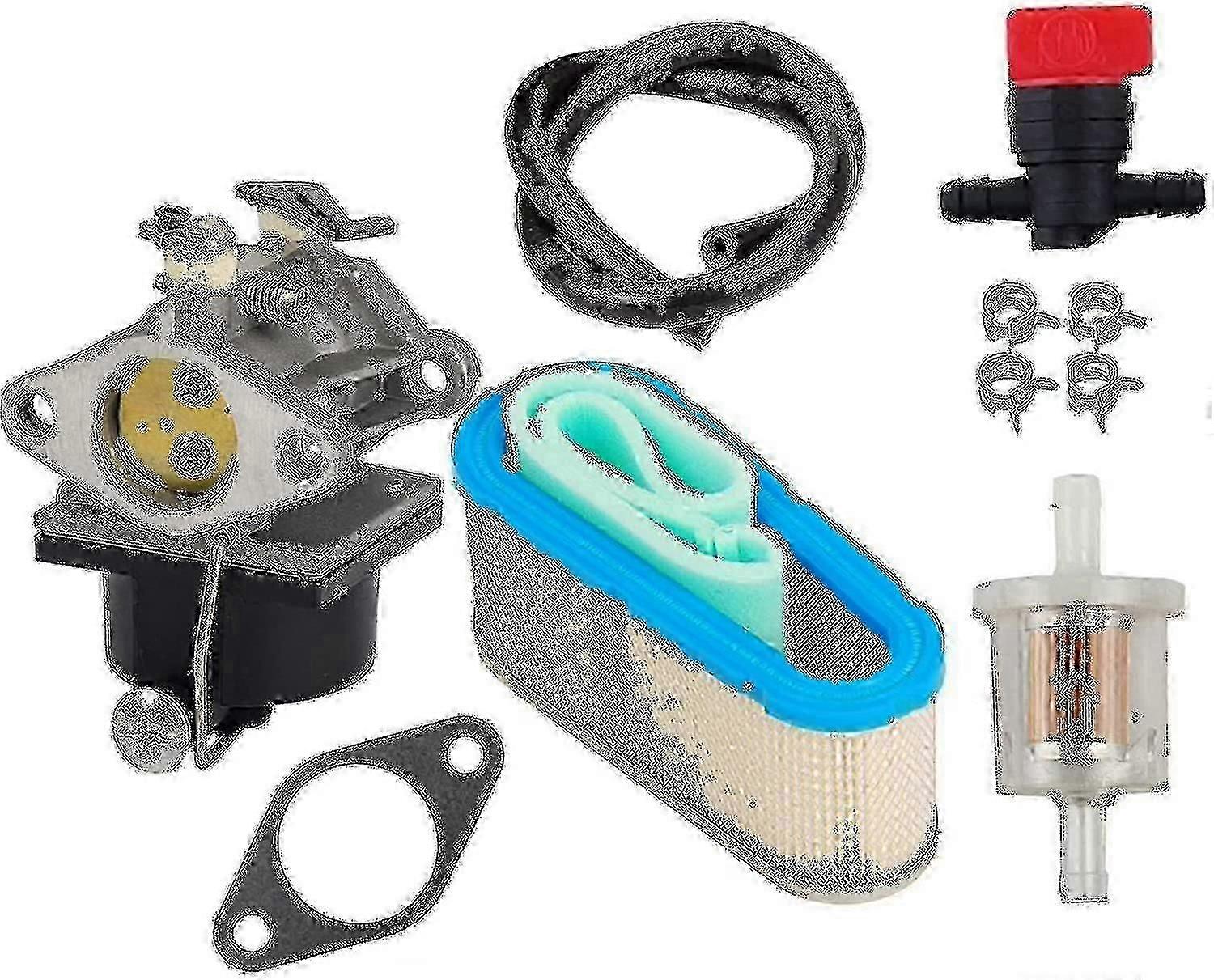 带有空气过滤器、截止阀和燃油过滤器的化油器套件 - Tecumseh OHV125, OHV130, OHV135