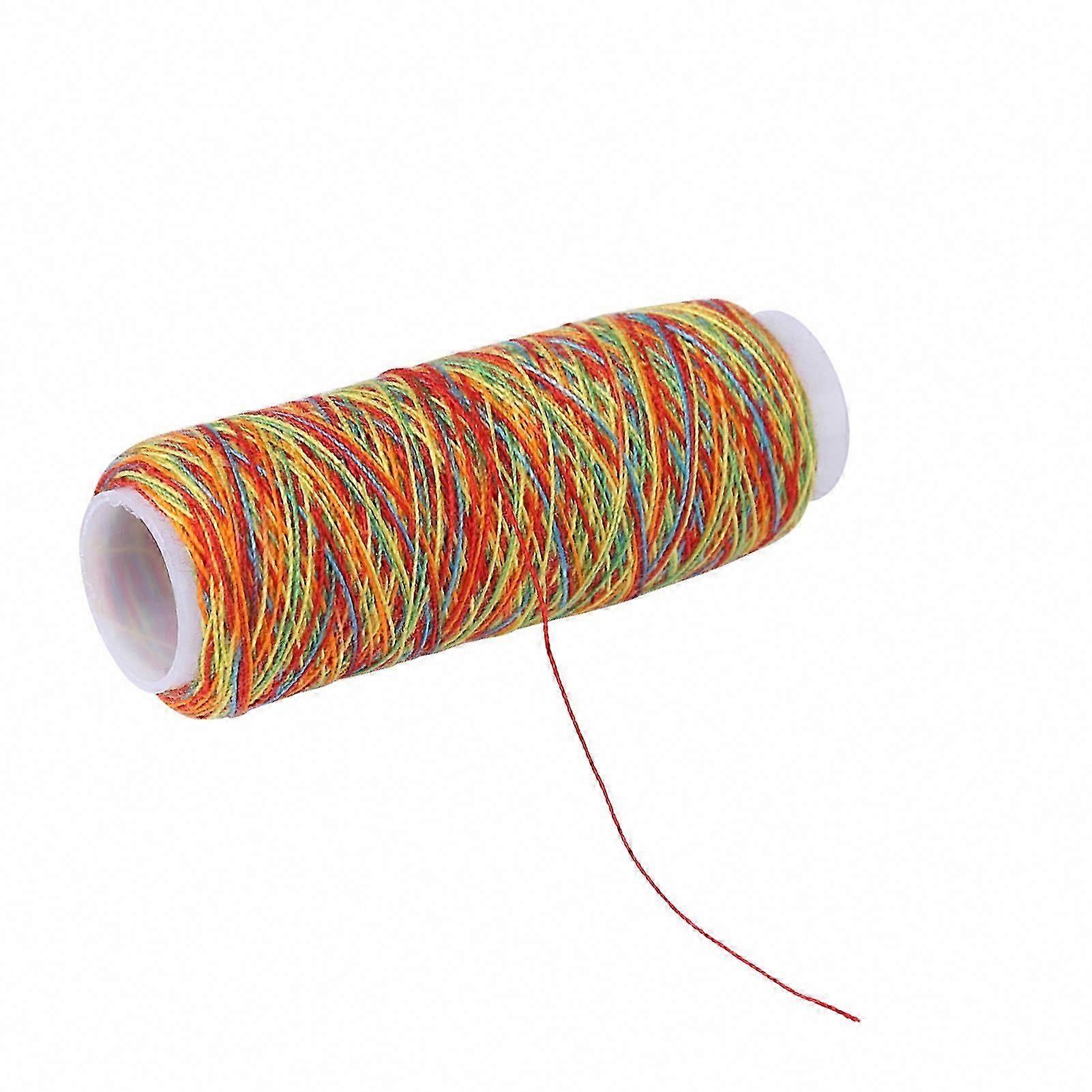 5pcs Multicolor Gradient Polyester Sewing Thread Spools 110m for Crafts