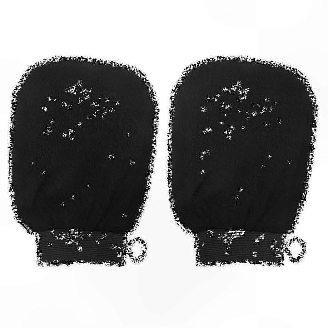 Moroccan Exfoliating Mitt for Gentle Skin Cleansing, 2-Pack