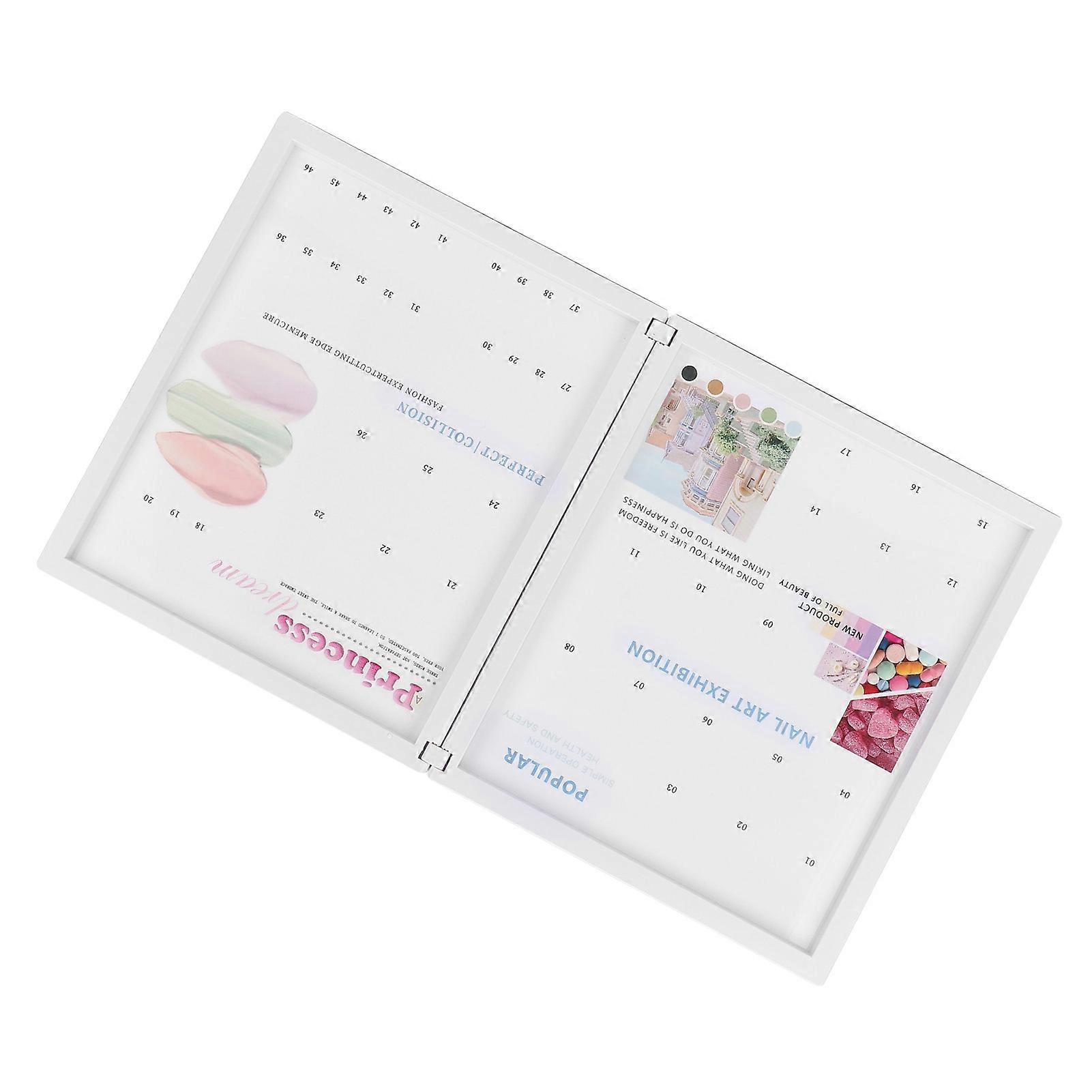 46 Colors Portable Nail Tip Display Book 25.8x21.8x2.4cm