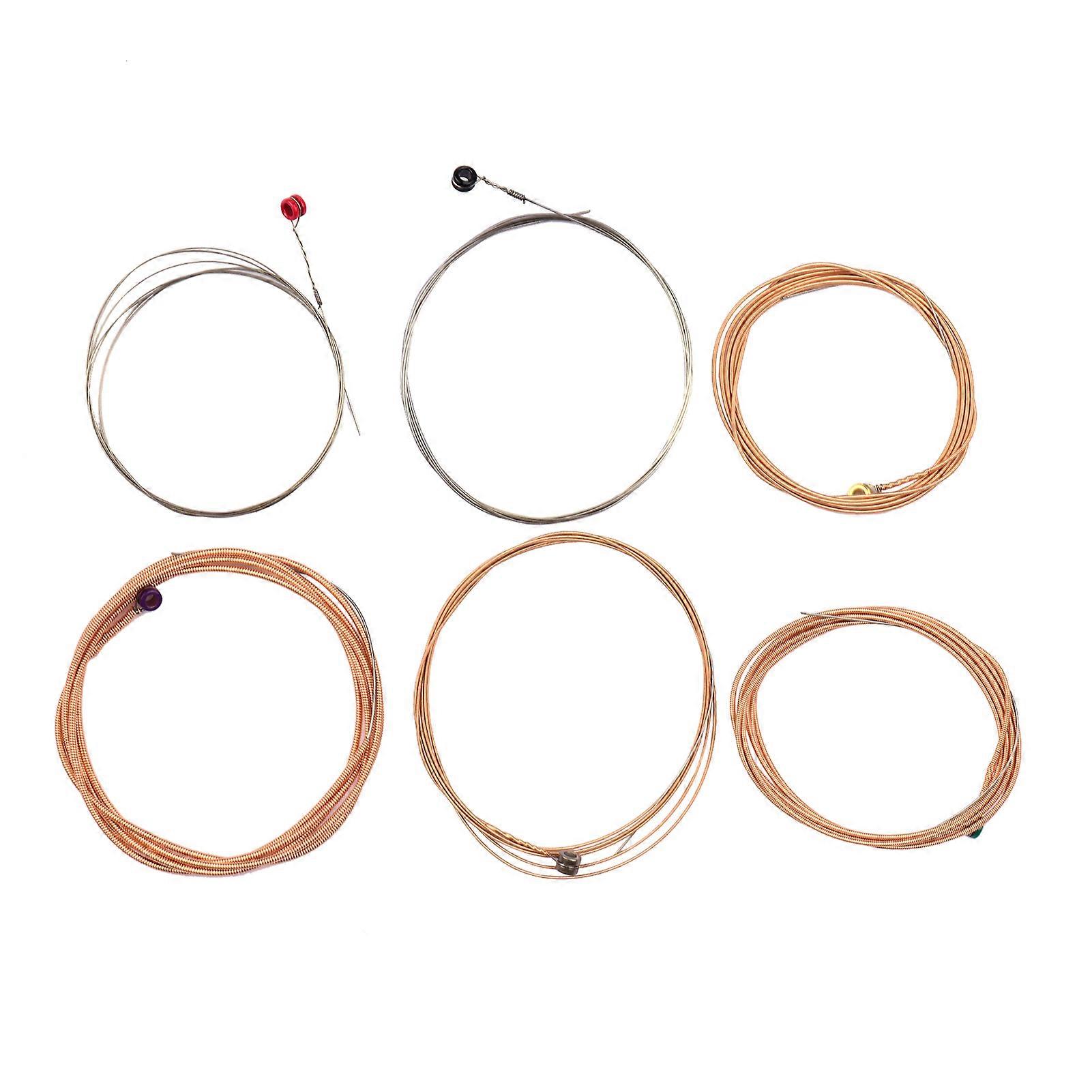 Hexagon Alloy Phosphor Wound Acoustic Guitar Strings 6 Set