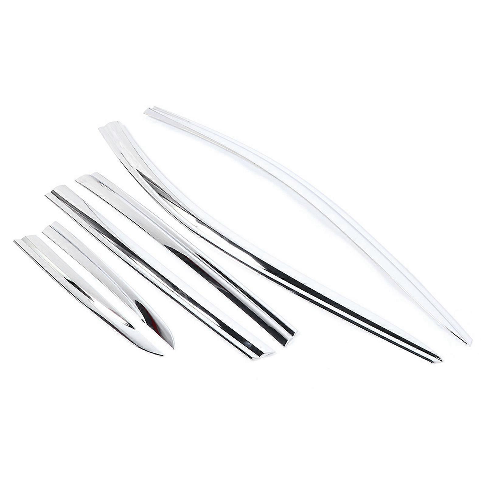 6pcs Chrome ABS Window Visor Vent Sun Shade Rain Deflector 2017-2020