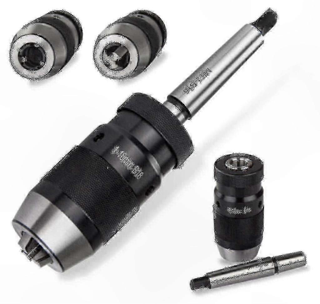 1-16mm Drill Chuck with Quick-Tension Boring Lining and Mk2 Cones for Precision Drilling Applications