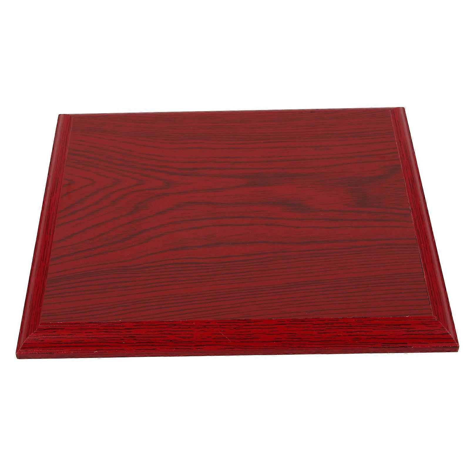 Wood Medal Display Holder Medal Display Board for Holding 2Pcs Dark Red