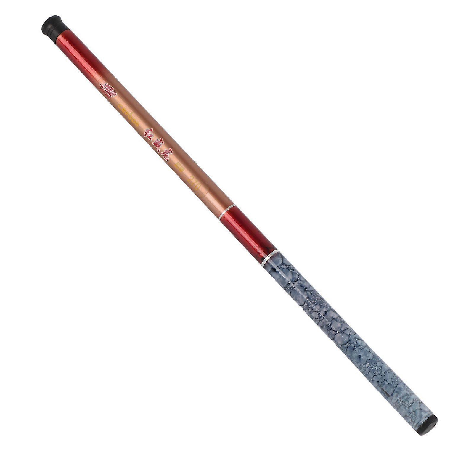 FRP Hand Glass Steel Pole Portable Telescopic Rod Freshwater Casting Hard Fishing Gear (2.7M)