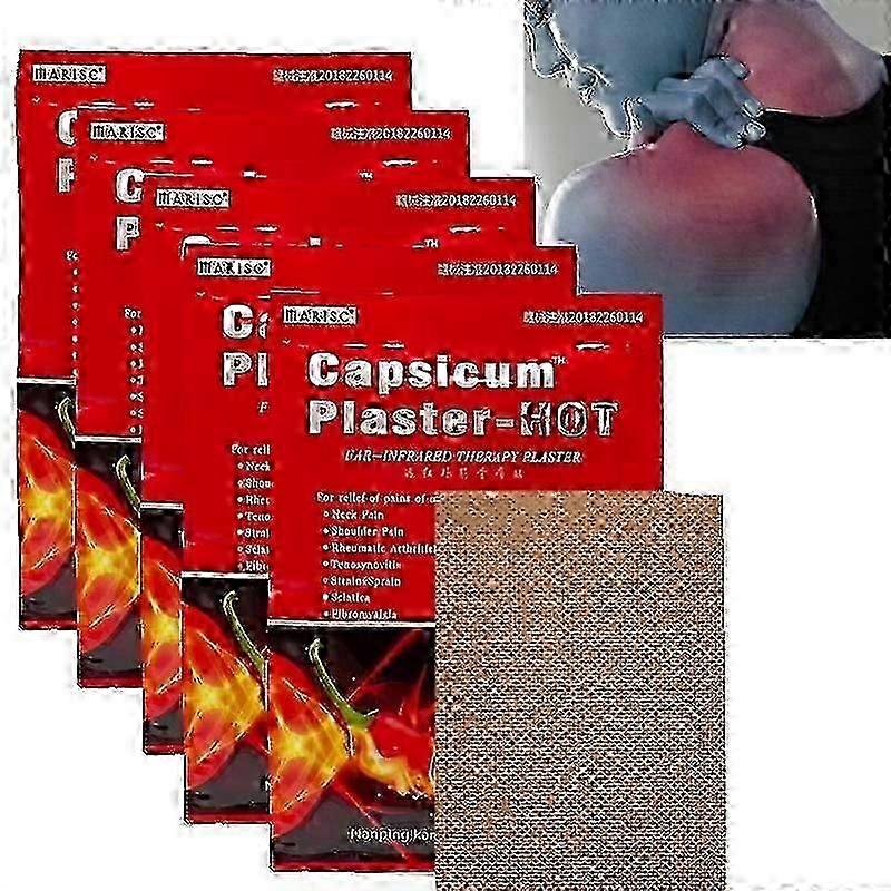 40pcs Capsicum Hot Patch Muscle Strain Back Knee Joint Patch