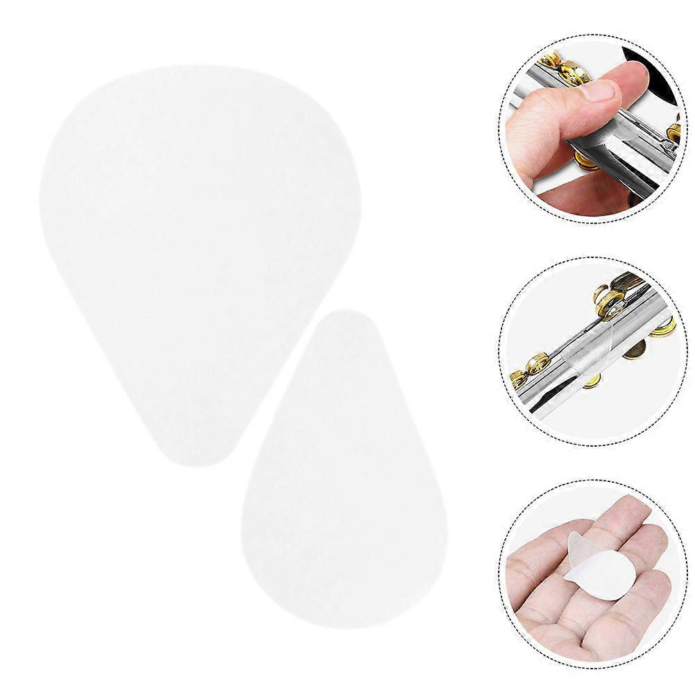 20 pezzi autoadesivi in silicone Pad per flauto: 16/17 fori antiscivolo per una maggiore stabilità - Cuscino trasparente per accessori per strumenti a fiato