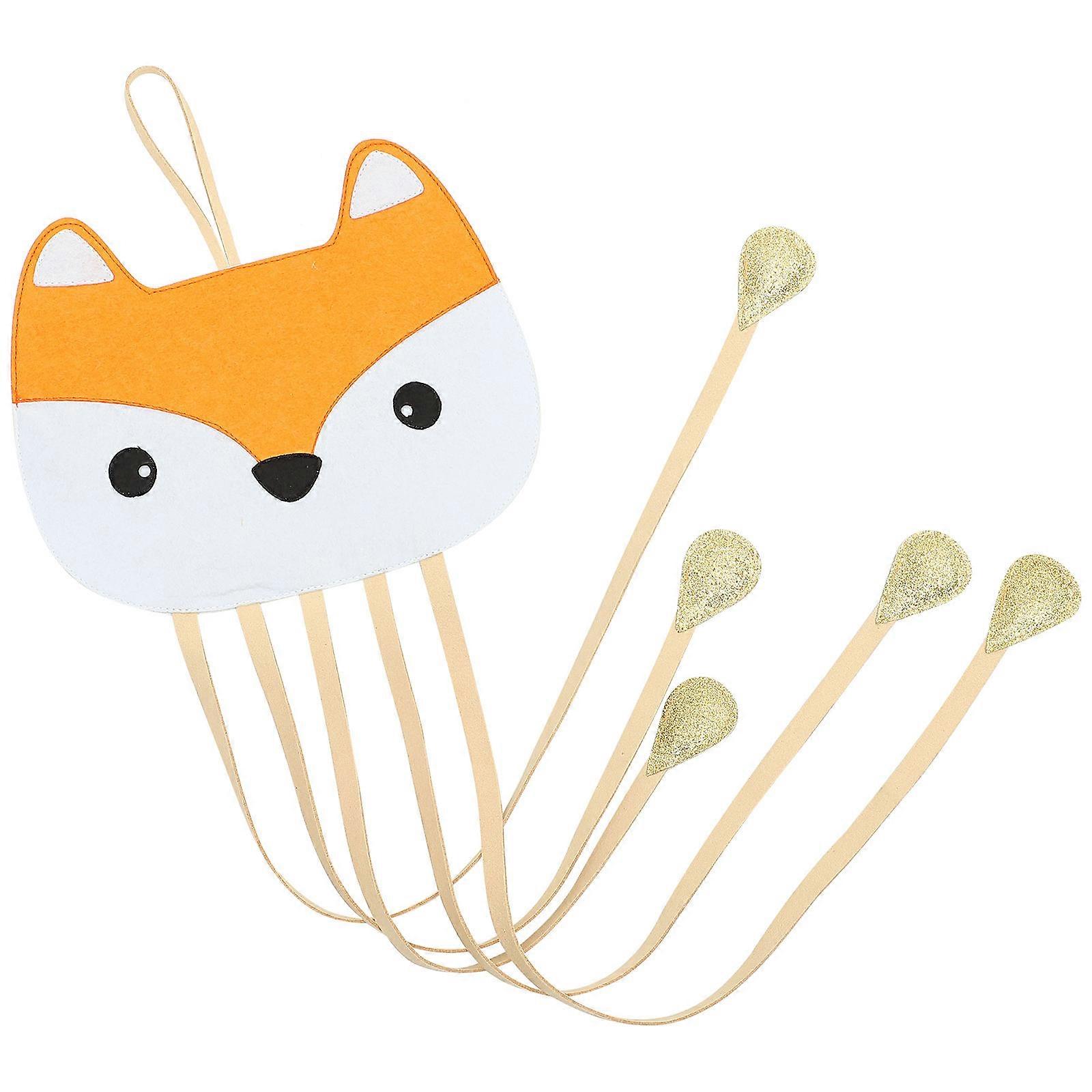 Hair Clip Hanger Felt Fox-Shaped Organizer for 2Pcs Hanging Storage