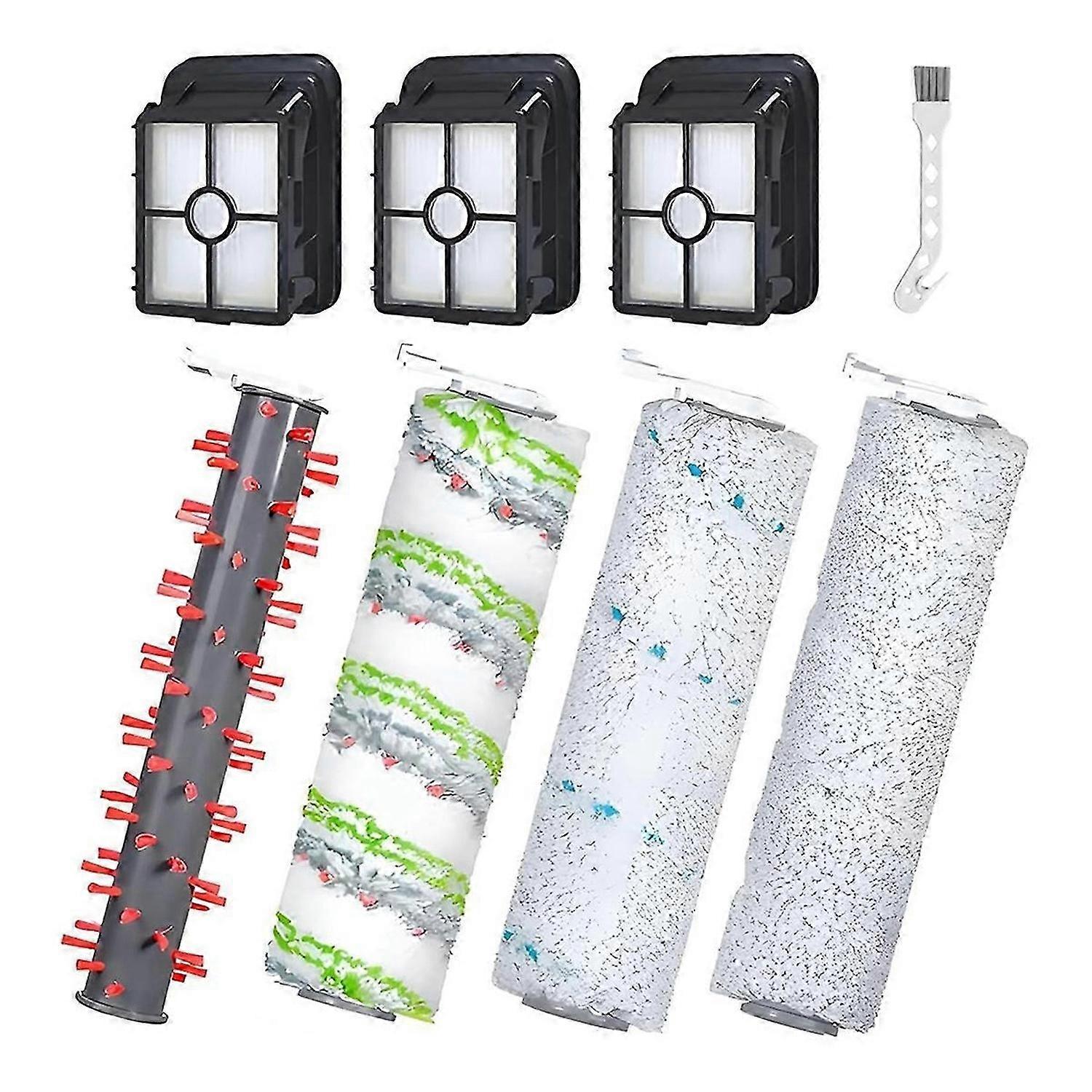 7Pcs Roller Brushes and Filter Replacement for Bissell Crosswave
