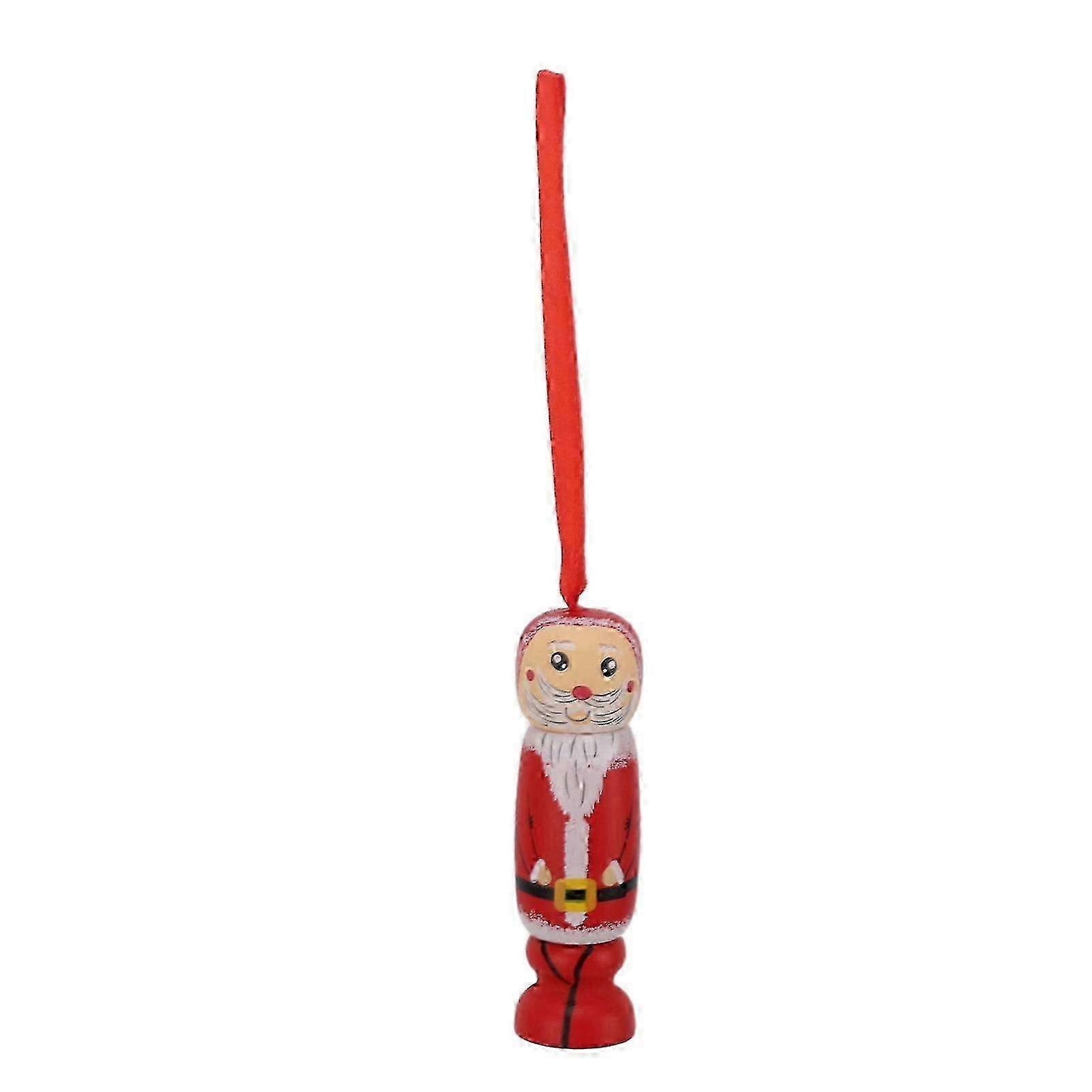 Father Christmas Ornament Funny Drawer Design Wooden Craft Christmas Tree Decoration for Bookshelf Table