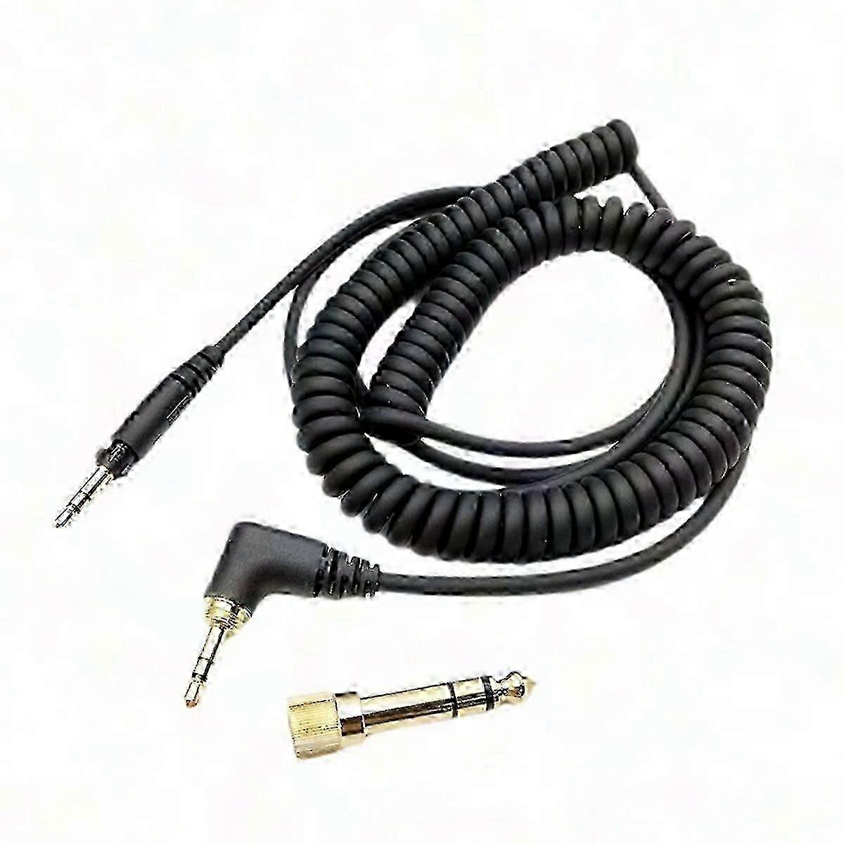 Technics EAH-DJ1200 Replacement Coiled DJ Headphone Cable - Spring Audio Cord for DJ Headphones