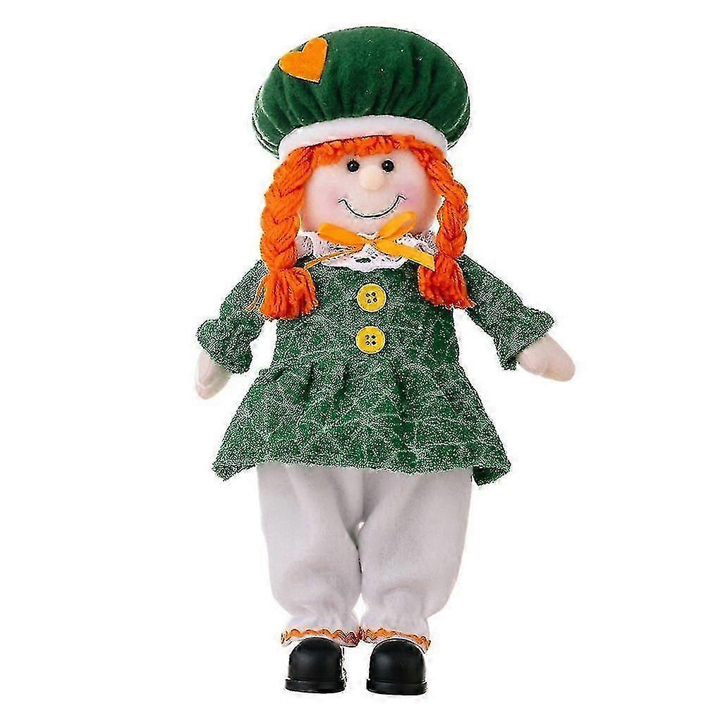 . 'S Day Plush Toy Doll Irish Gift Holiday Desktop Tabletop Decoration Ornament Home Furnishing Dec