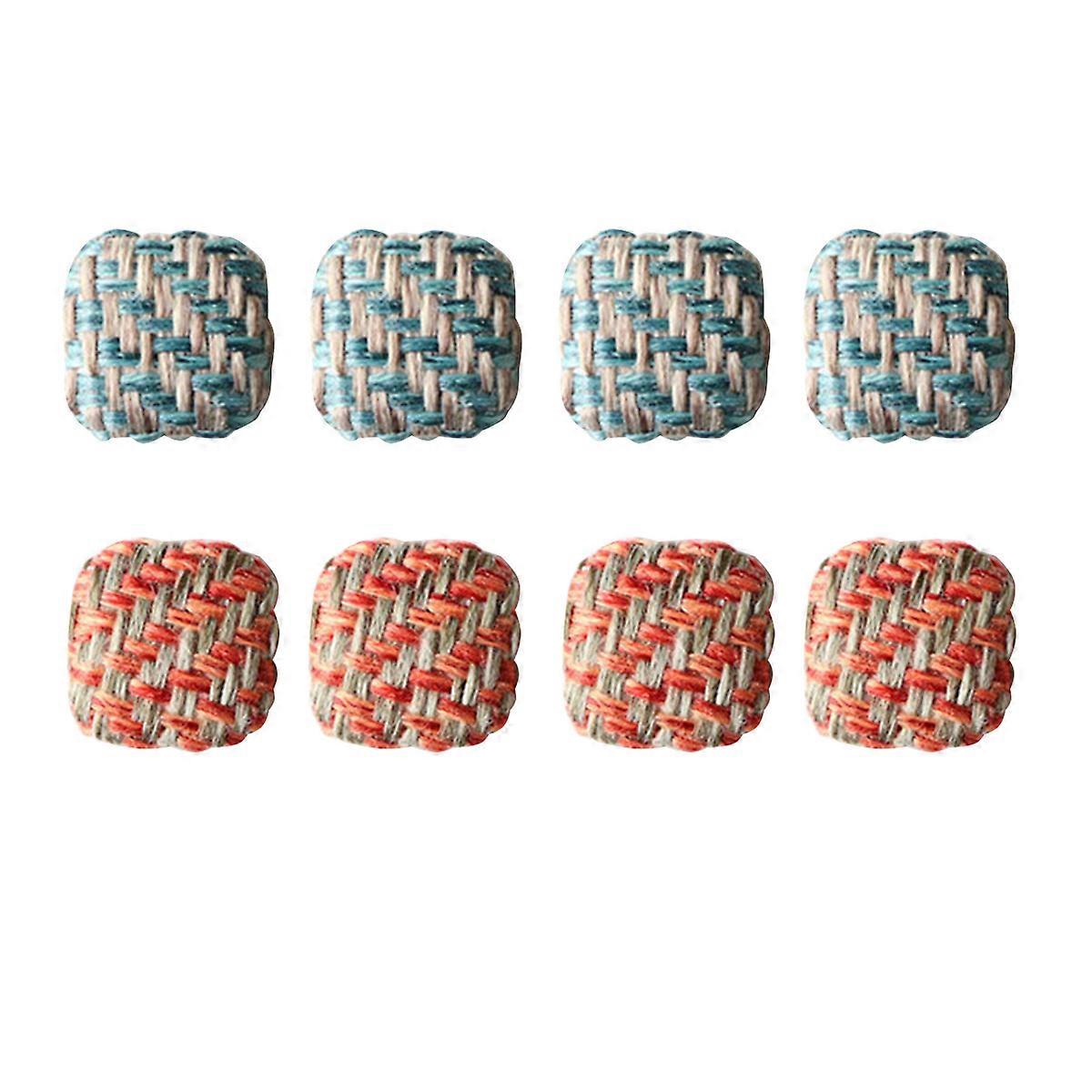 Fabric Earring Supplies Diy Earring Components for Diy Projects Multi Color Material for 20Pcs