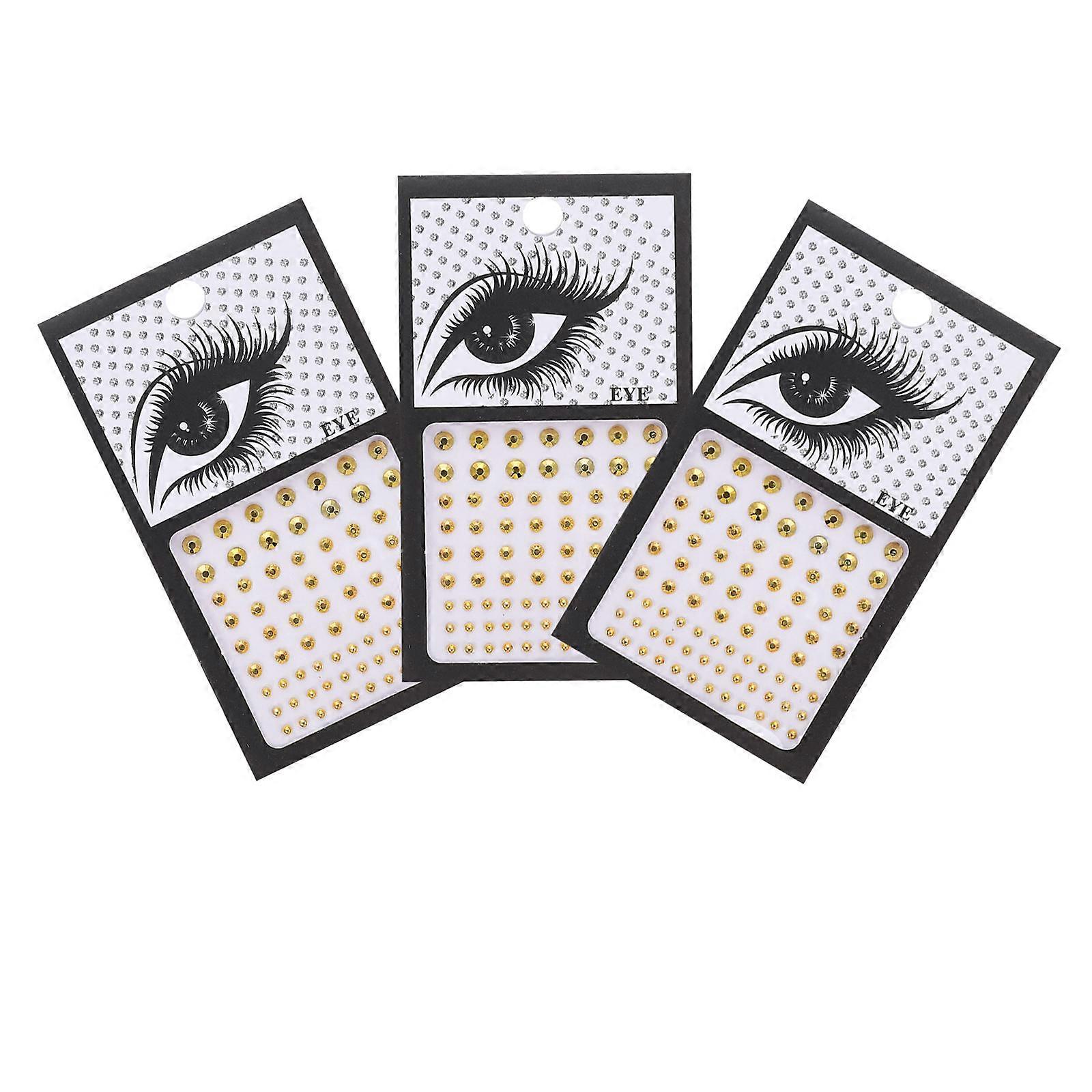 Face Decals Face Jewels for Decor Multi Color 3Sets