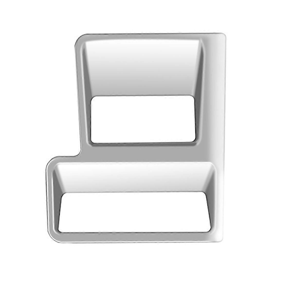 Car Button Frame Trim Cover for ,Silver,RHD