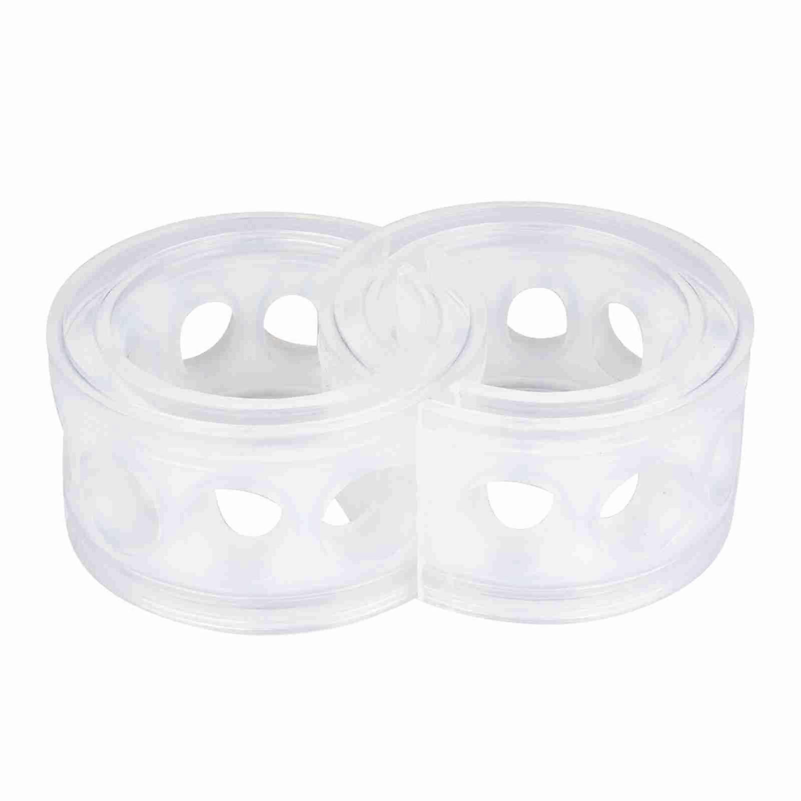 2Pcs Transparent TPE Car Shock Absorber Spring Buffer Power Cushion Type C