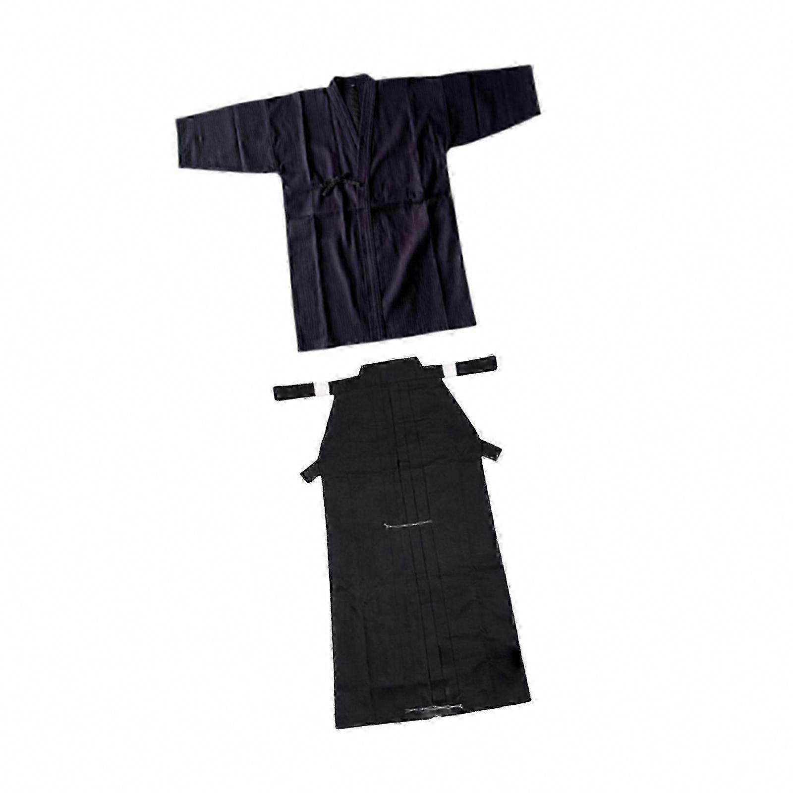 Kendo Uniformssett for Voksne - Samurai Hakama for Ninjaer, Iaido, Kung Fu, Judo og Aikido